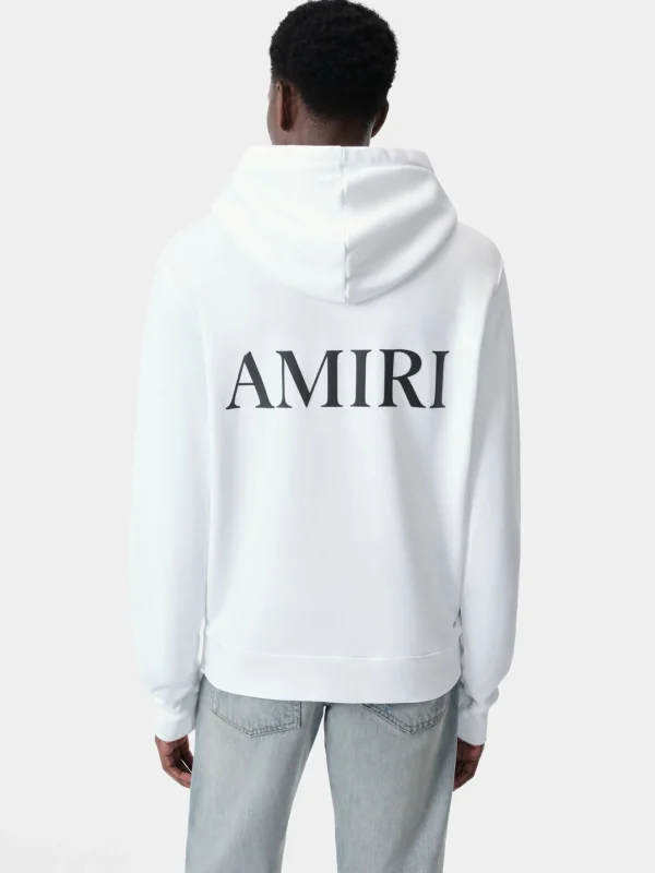 AMIRI Sweatshirts>MA CORE LOGO HOODIE White