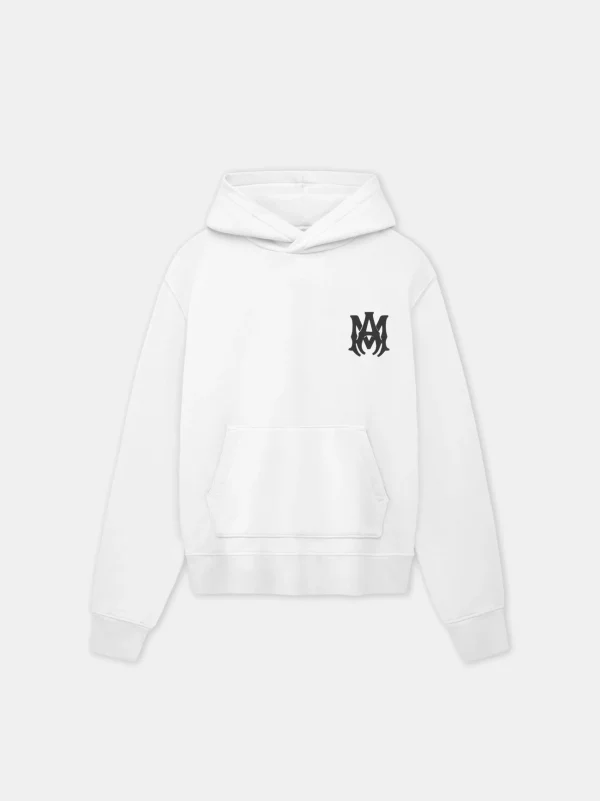 AMIRI Sweatshirts>MA CORE LOGO HOODIE White