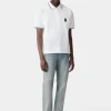 AMIRI Tees>MA CORE LOGO POLO White
