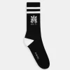 AMIRI Socks | Socks>MA CORE LOGO SOCKS Black White