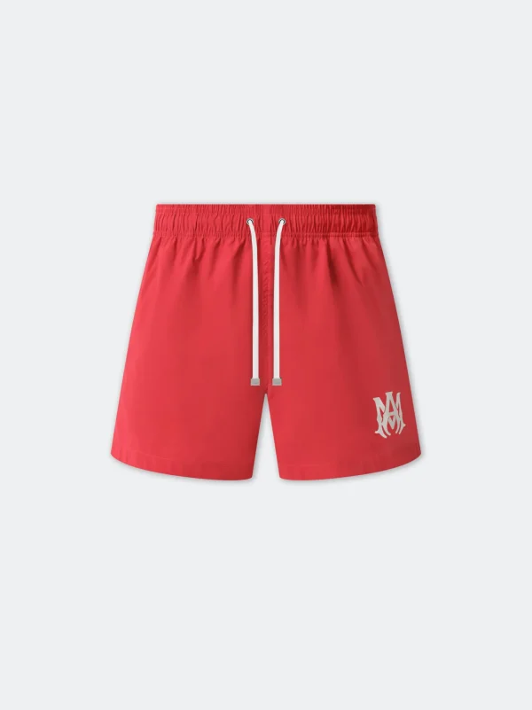 AMIRI Swimwear>MA CORE LOGO SWIM TRUNK Red