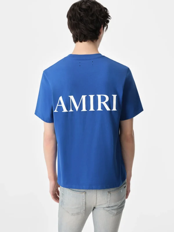 AMIRI Tees>MA CORE LOGO TEE Blue