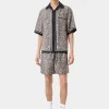 AMIRI Shorts & Sweatpants>MA LEOPARD SHORT Black Birch