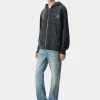 AMIRI Sweatshirts>MA LOGO SHOTGUN ZIP HOODIE FADED BLACK