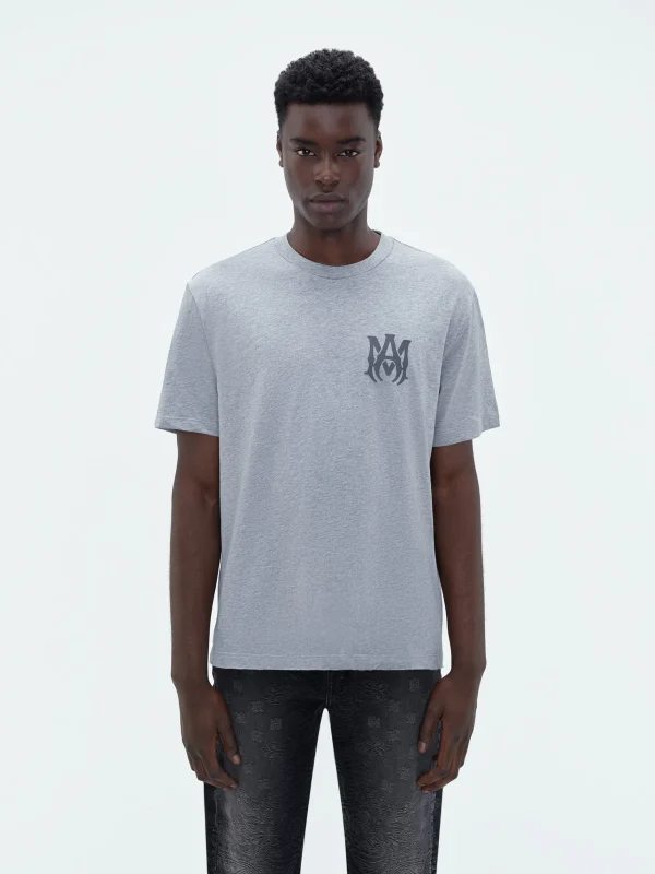 AMIRI Tees>MA LOGO TEE HEATHER GREY