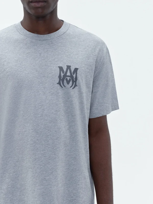 AMIRI Tees>MA LOGO TEE HEATHER GREY