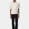 AMIRI Shirts>MA PAISLEY BOWLING SHIRT BIRCH