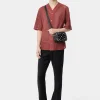 AMIRI Shirts>MA PERFORATED BASEBALL SHIRT Sun Dried Tomato