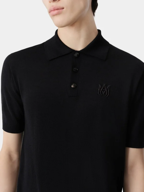 AMIRI Knitwear>MA POLO BLACK