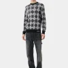 AMIRI Knitwear>MA QUAD CREWNECK Dark Grey