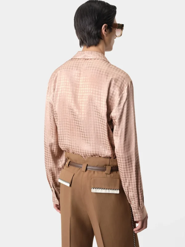 AMIRI Shirts>MA QUAD LONG SLEEVE SHIRT Blush