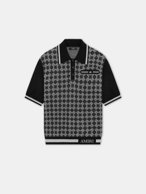 AMIRI Knitwear | Shirts>MA QUAD POLO Dark Grey