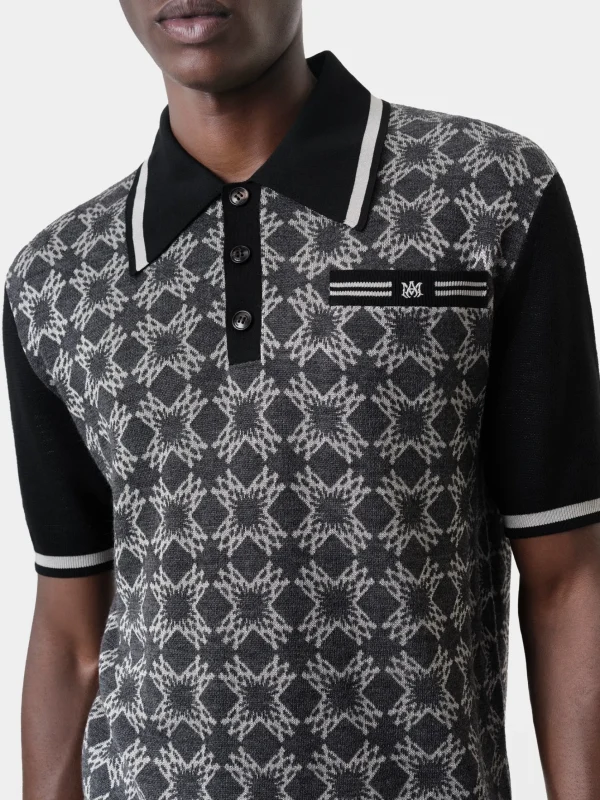 AMIRI Knitwear | Shirts>MA QUAD POLO Dark Grey