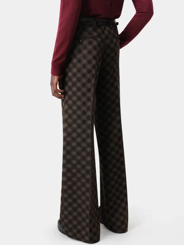 AMIRI Pants>MA QUAD RELAXED FLARE DARK BROWN