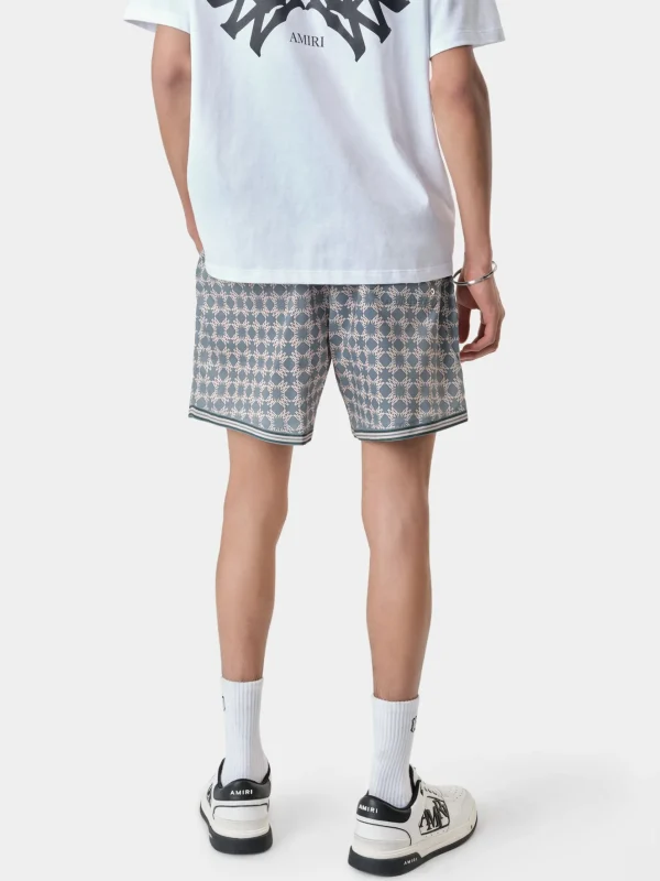 AMIRI Shorts & Sweatpants | Swimwear>MA QUAD SWIM TRUNK DUSTY BLUE