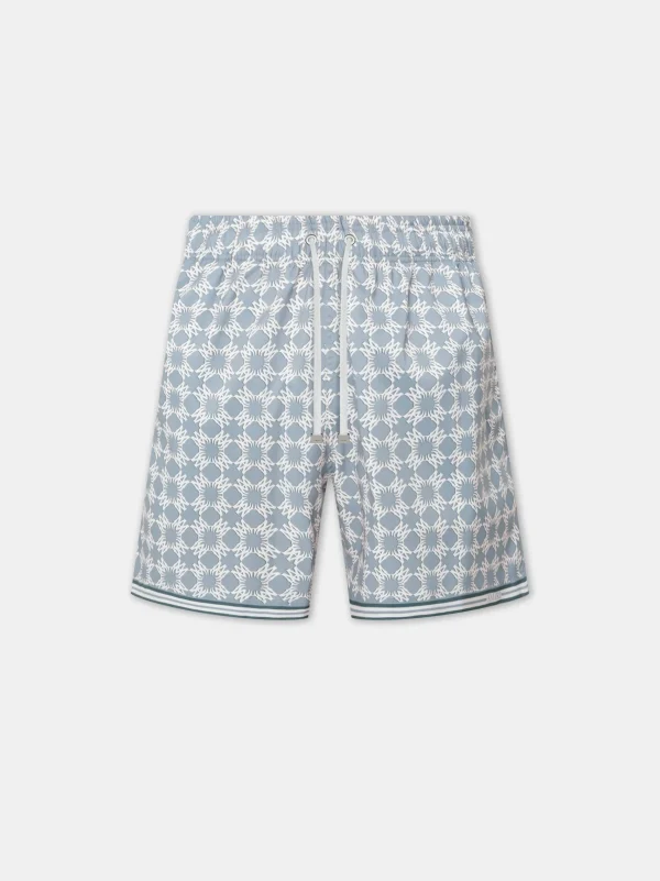 AMIRI Shorts & Sweatpants | Swimwear>MA QUAD SWIM TRUNK DUSTY BLUE