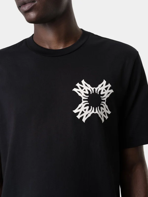 AMIRI Tees>MA QUAD TEE BLACK