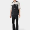 AMIRI Shirts>MA QUAD YOKE CAMP SHIRT BLACK