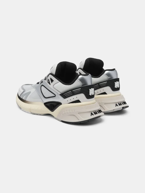 AMIRI Sneakers | Sneakers>MA RUNNER Black White Silver