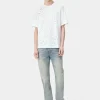 AMIRI Tees>MA SHOTGUN EMBROIDERED TEE White