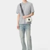 AMIRI Tees>MA SHOTGUN EMBROIDERED TEE Grey