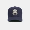 AMIRI Hats | Hats>MA STAGGERED FULL CANVAS HAT Navy Off White
