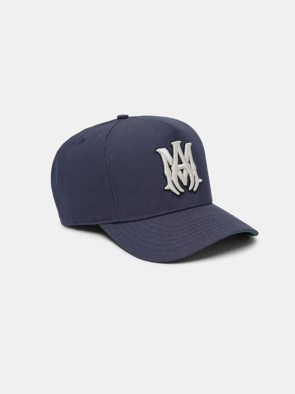 AMIRI Hats | Hats>MA STAGGERED FULL CANVAS HAT Navy Off White