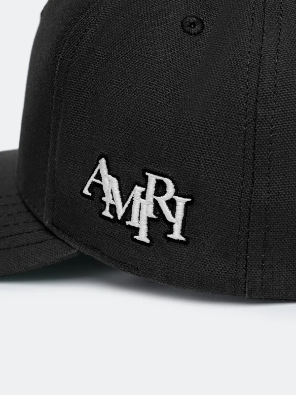 AMIRI Hats | Hats>MA STAGGERED FULL CANVAS HAT Black Off White
