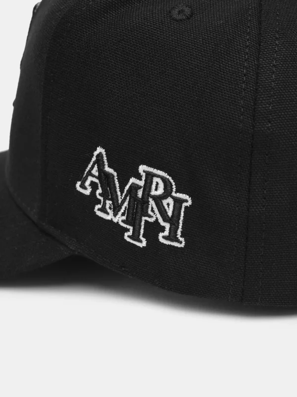 AMIRI Hats | Hats>MA STAGGERED FULL CANVAS HAT Black Black