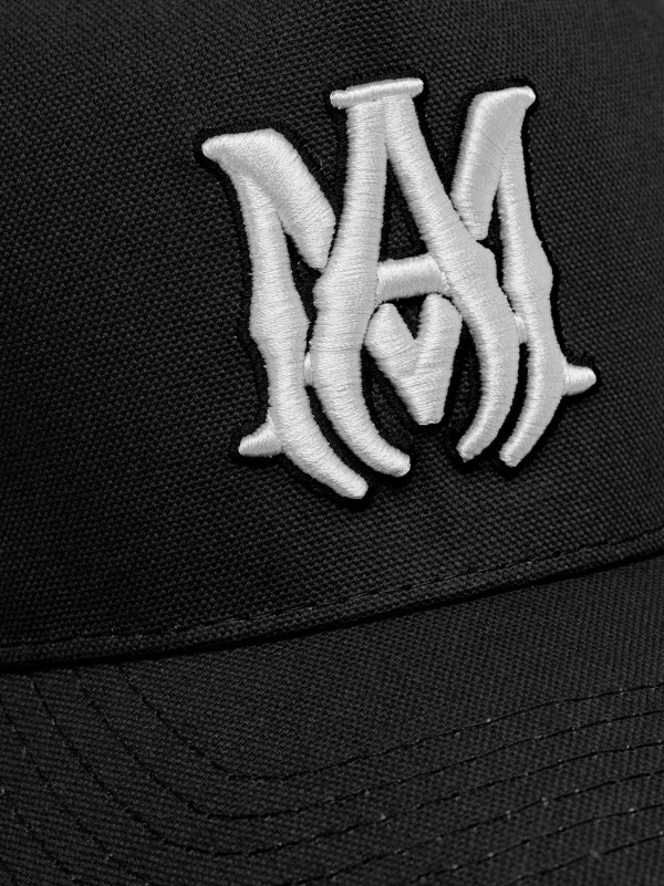 AMIRI Hats | Hats>MA STAGGERED FULL CANVAS HAT Black Off White