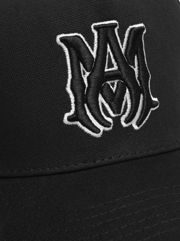 AMIRI Hats | Hats>MA STAGGERED FULL CANVAS HAT Black Black