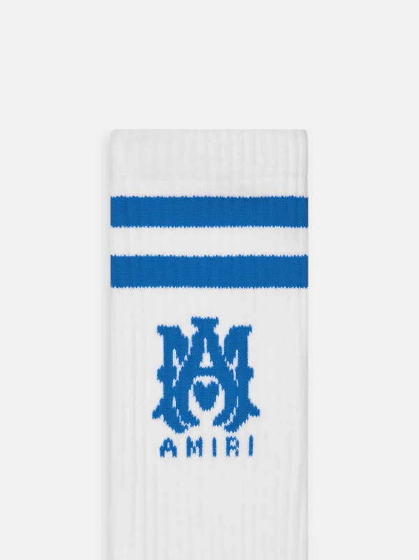 AMIRI Socks | Socks>MA STRIPE SOCKS White Blue
