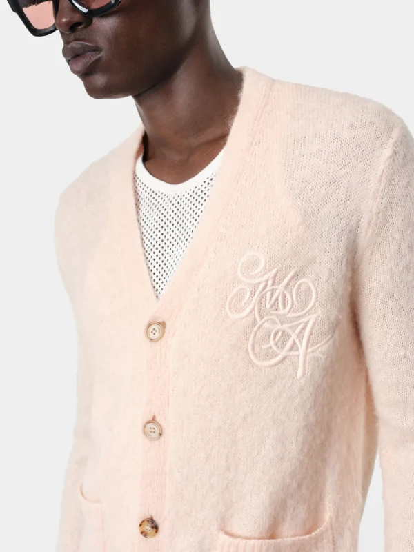 AMIRI Knitwear>MA SWIRL CARDIGAN Peach