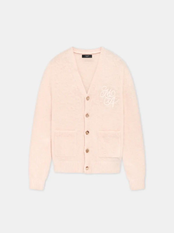 AMIRI Knitwear>MA SWIRL CARDIGAN Peach