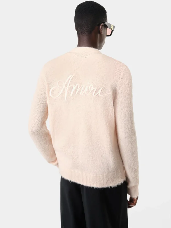 AMIRI Knitwear>MA SWIRL CARDIGAN Peach