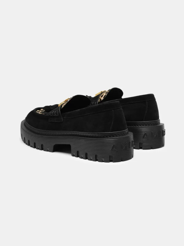 AMIRI Loafers | Loafers>MA TASSLE LEOPARD JUMBO LOAFER BLACK