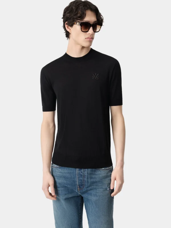 AMIRI Knitwear>MA TEE BLACK