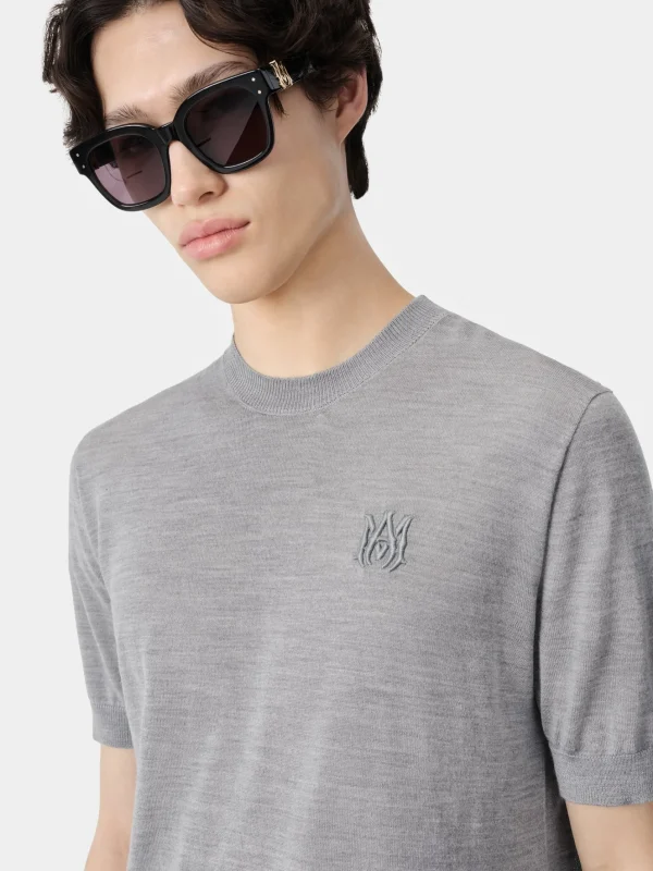 AMIRI Knitwear>MA TEE Grey