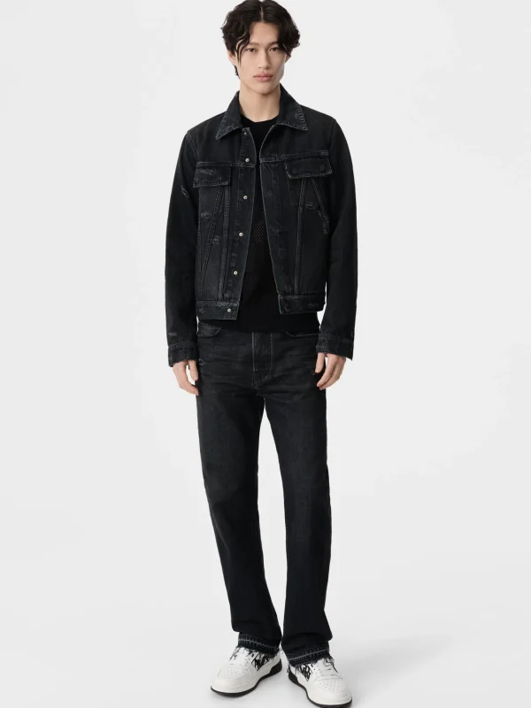 AMIRI Denim>MA TRUCKER JACKET Vintage Black