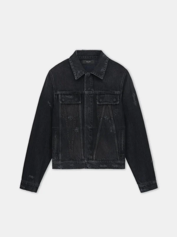 AMIRI Denim>MA TRUCKER JACKET Vintage Black