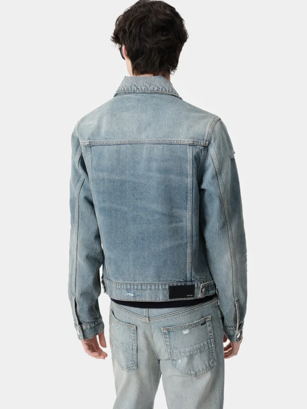 AMIRI Denim>MA TRUCKER JACKET Antique Indigo