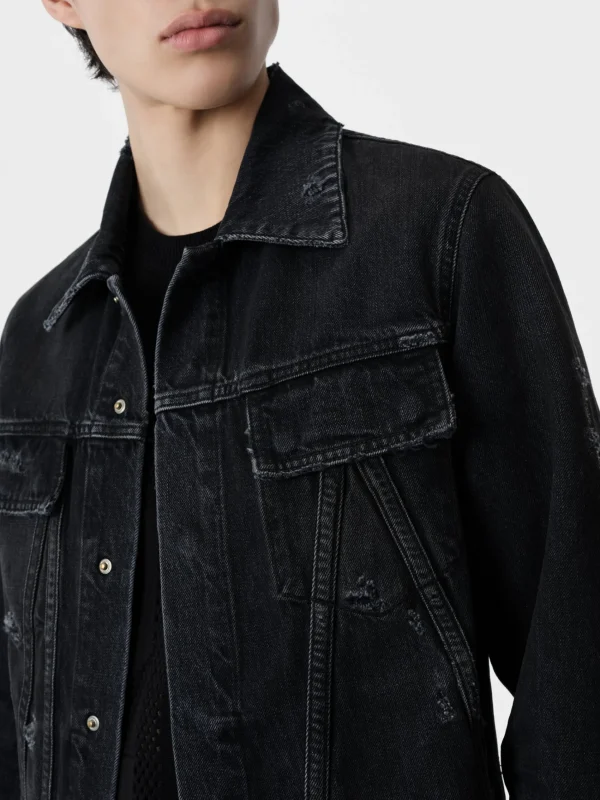 AMIRI Denim>MA TRUCKER JACKET Vintage Black