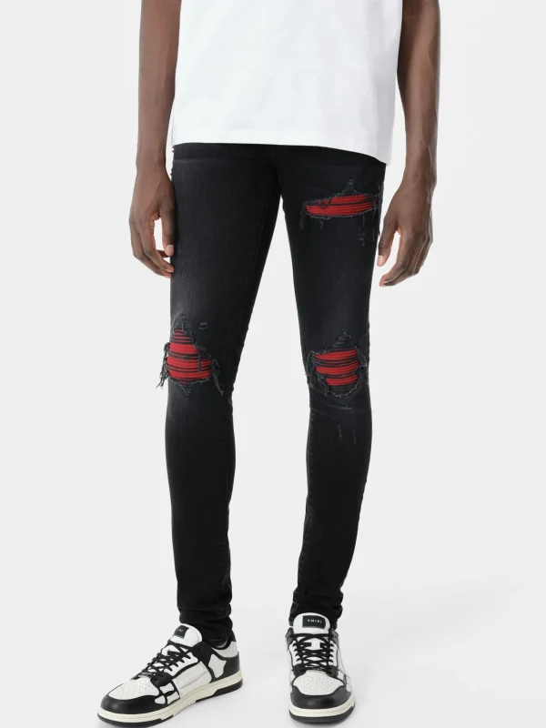 AMIRI Denim>MX1 SUEDE JEAN Vintage Black