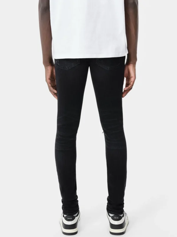 AMIRI Denim>MX1 SUEDE JEAN Vintage Black