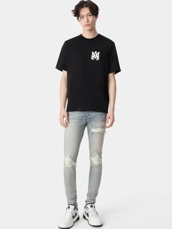 AMIRI Denim>MX1 ULTRASUEDE Antique Indigo