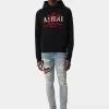 AMIRI Sweatshirts>POISON HOODIE Black Red