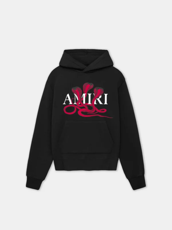 AMIRI Sweatshirts>POISON HOODIE Black Red
