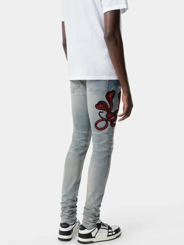 AMIRI Denim>RED POISON ARCHIVAL JEAN CLAY INDIGO