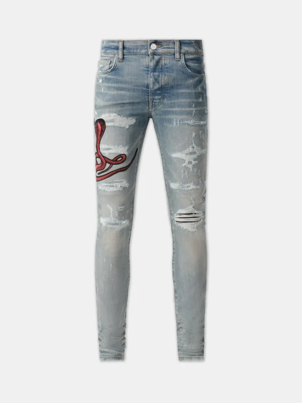 AMIRI Denim>RED POISON ARCHIVAL JEAN CLAY INDIGO