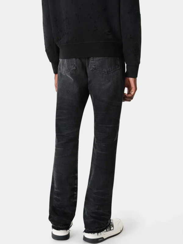AMIRI Denim>RELEASE HEM STRAIGHT JEAN FADED BLACK